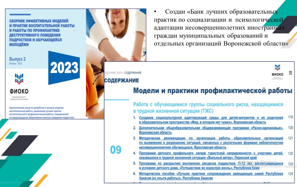 Вебинар «Лучшие организационно-содержательные модели/практики  работы по интеграции обучающихся с миграционной историей и их семей в новые условия жизни»