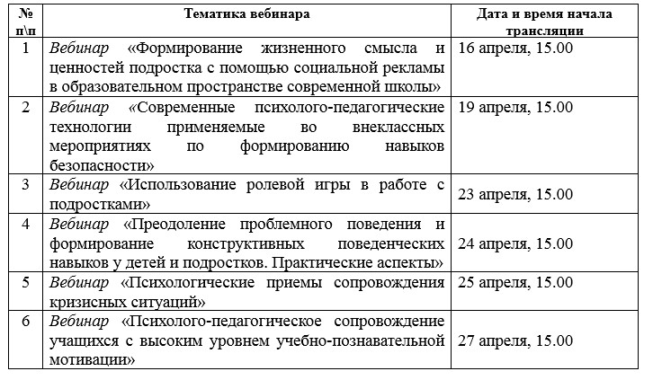 вебинары для педагогов «Онлай-студия: территория детства».